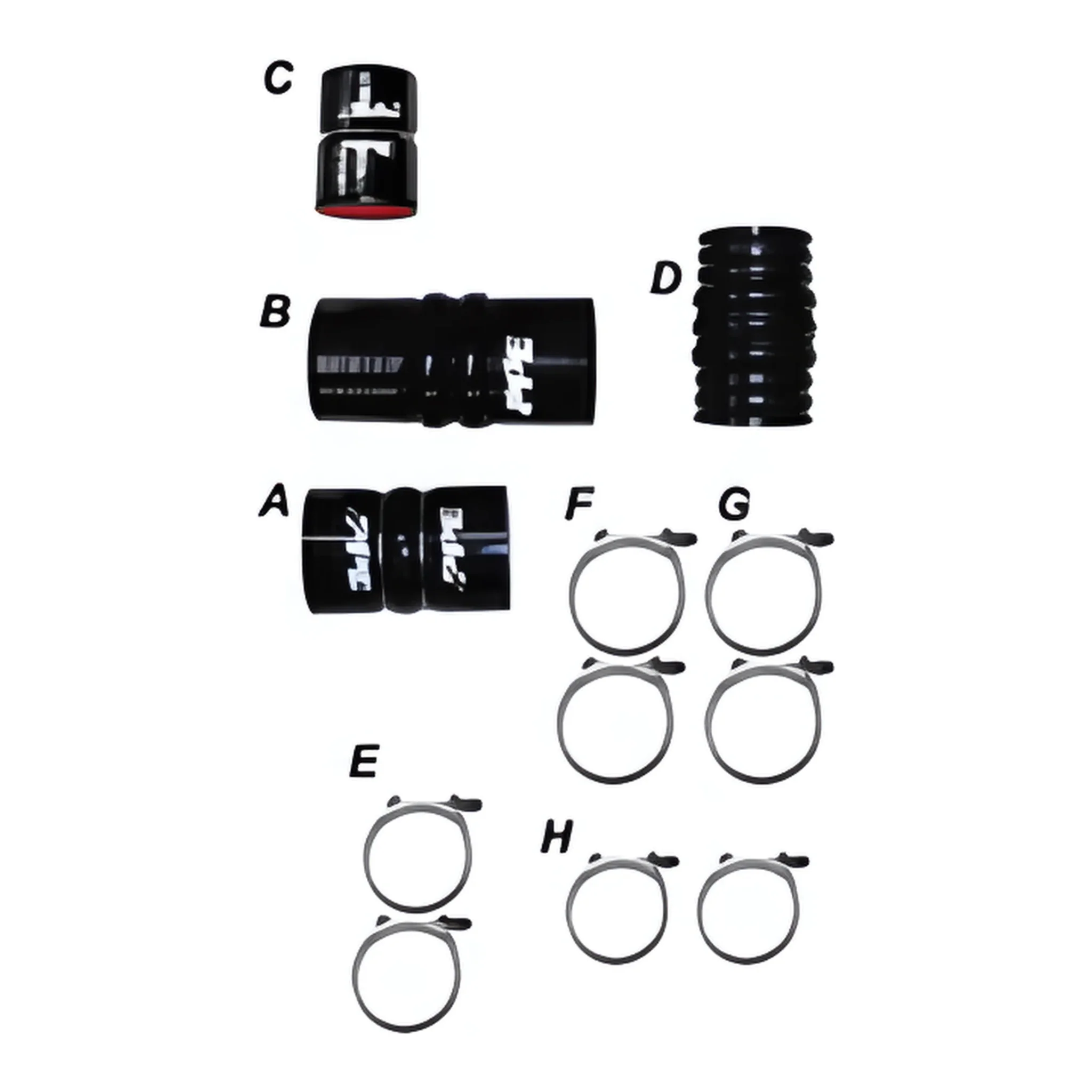 PPE Silicone Hoses and Stainless Steel Clamps, 2011-2016 LML - Image 2