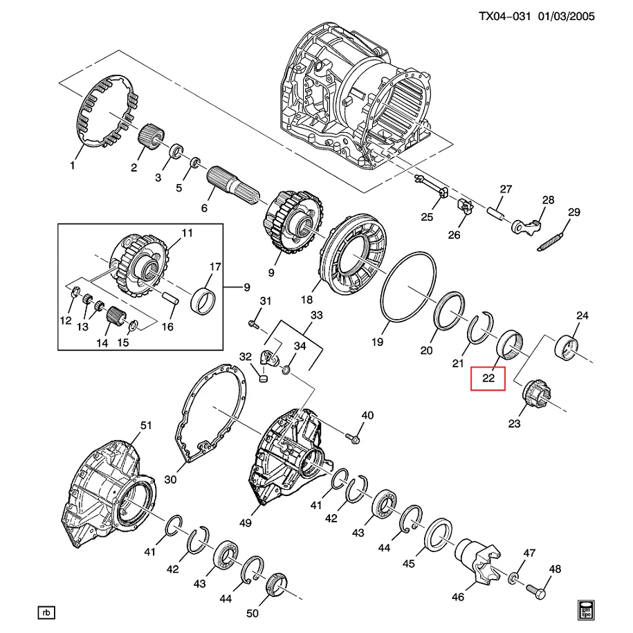Allison Output Carrier Bearing, 2001-2019 LB7/LLY/LBZ/LMM/LML/L5P - Image 2