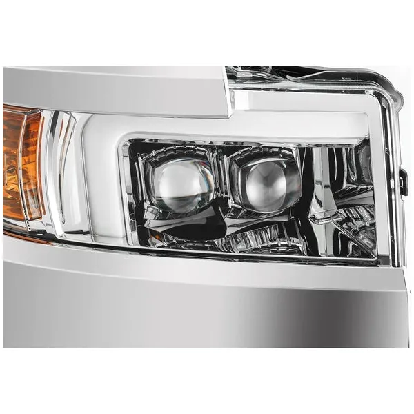AlphaRex MKII Nova-Series LED Projector Headlights - Chrome, 2015-2019 Silverado LML/L5P - Image 2