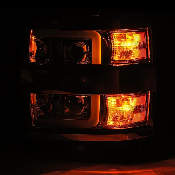 AlphaRex Pro-Series Halogen Projector Headlights - Jet Black, 2015-2019 Silverado LML/L5P - Image 4
