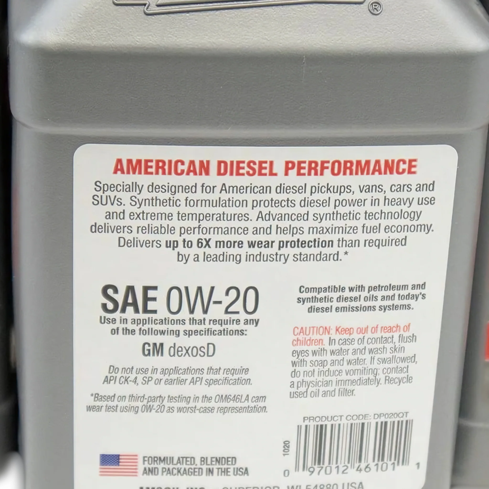 Amsoil 3.0L Synthetic Oil Change Kit, 2020-2025 LM2/LZ0 - Image 3
