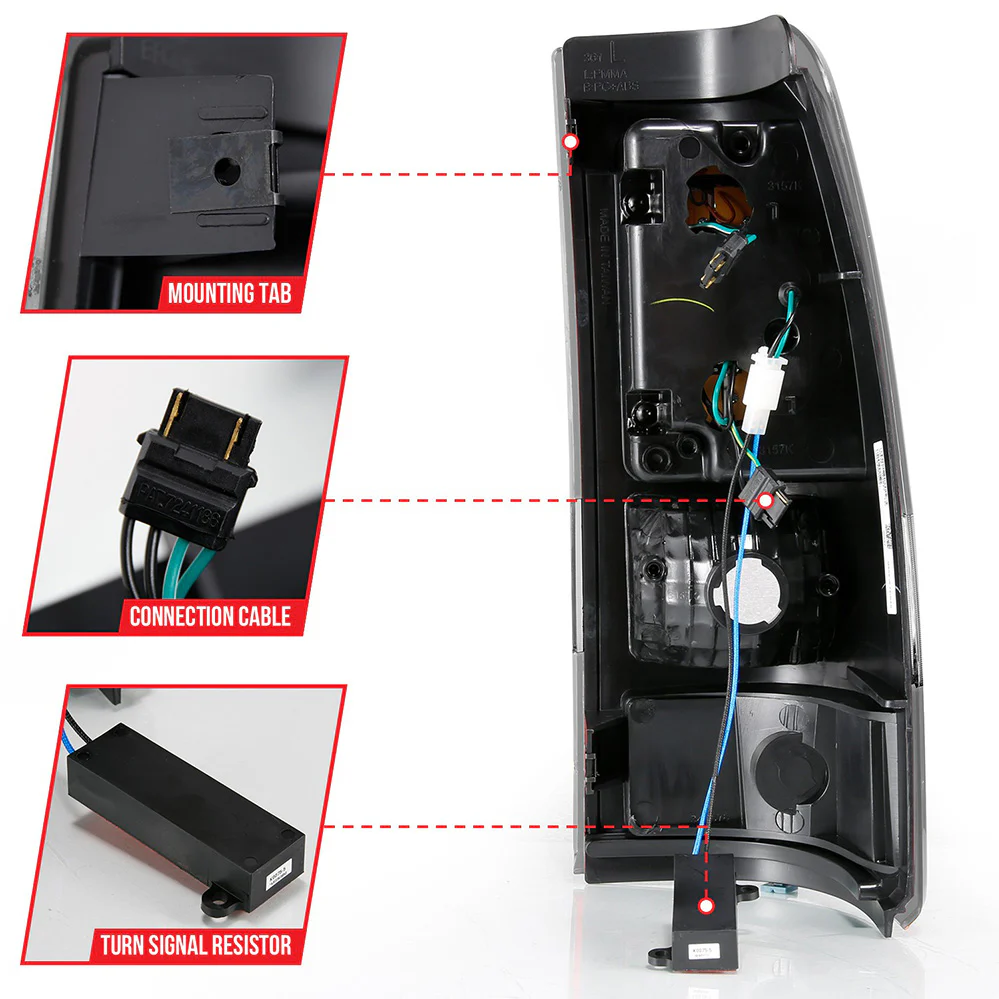 Anzo LED Tail Lights - Black 2001-2007 LB7/LLY/LBZ - Image 5