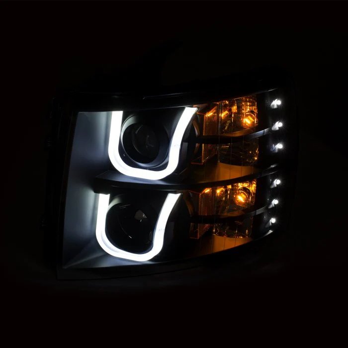 Anzo Projector Switchback Headlights for 2007.5-2014 Silverado LMM/LML - Image 4
