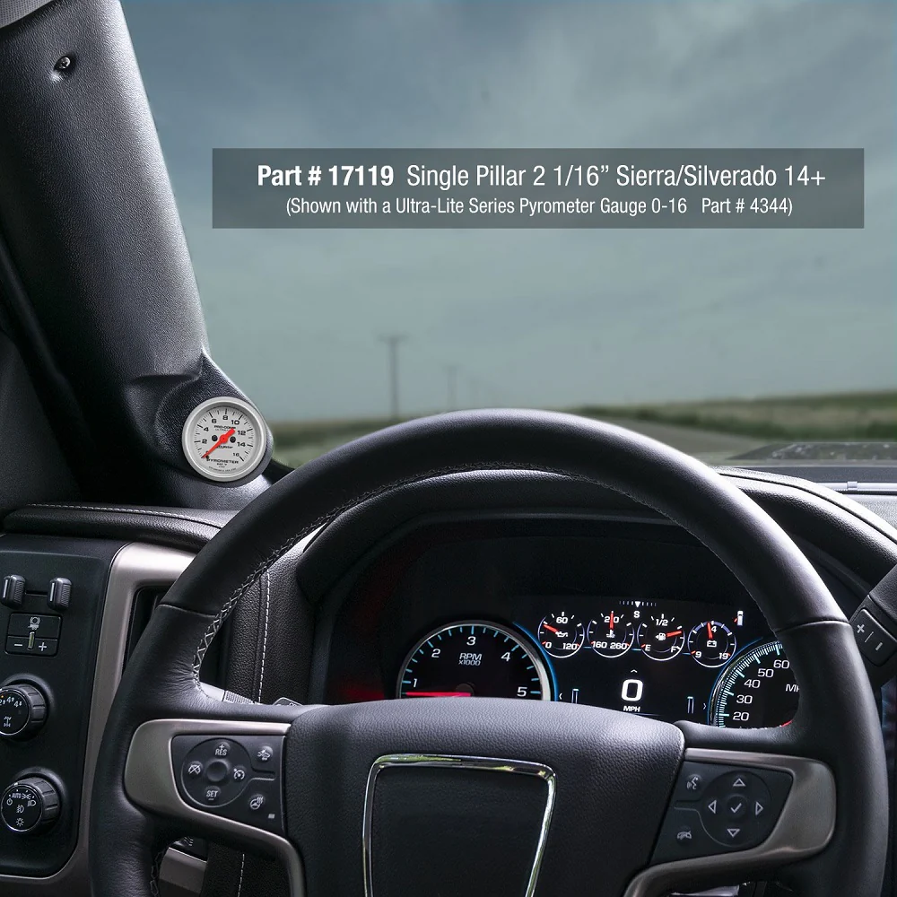 Autometer Single Gauge Pillar, 2014-2019 LML/L5P - Image 5