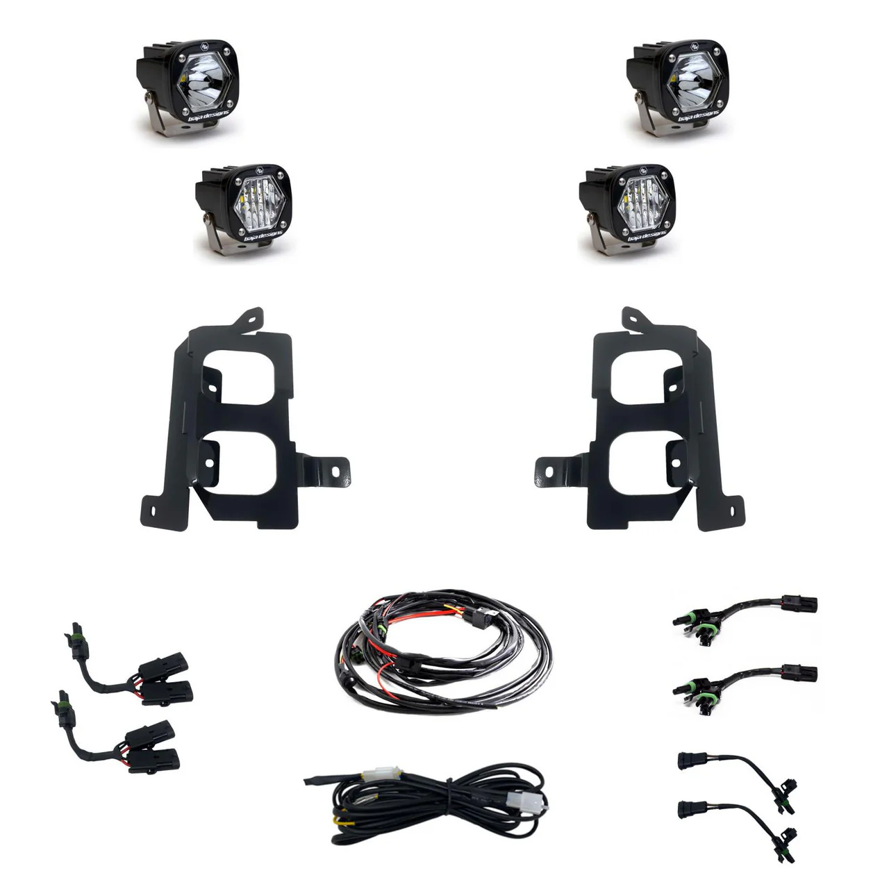 Baja Designs S1 Dual Fog Pocket Light Kit, 2020-2022 Silverado LM2