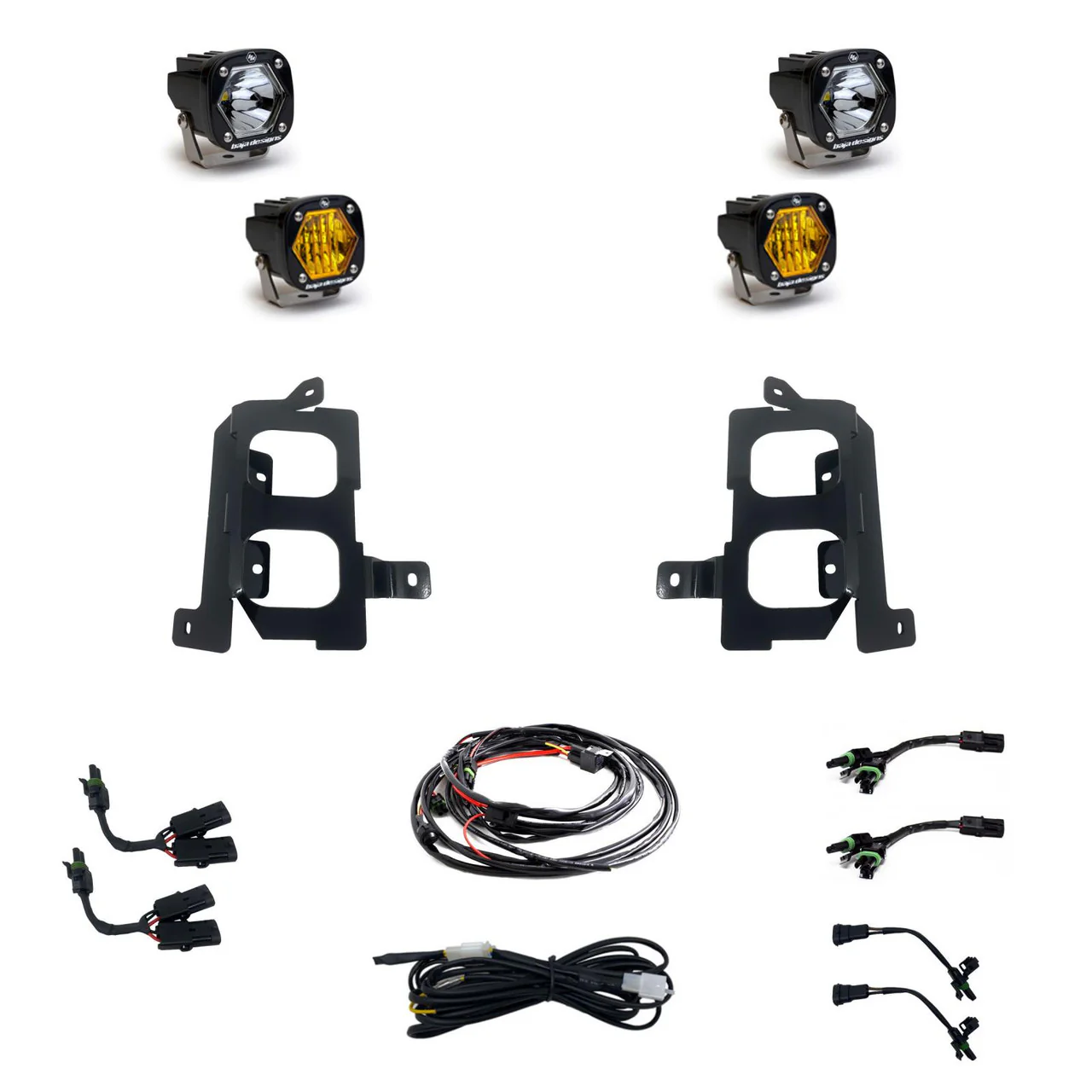 Baja Designs S1 Dual Fog Pocket Light Kit, 2020-2023 Sierra L5P