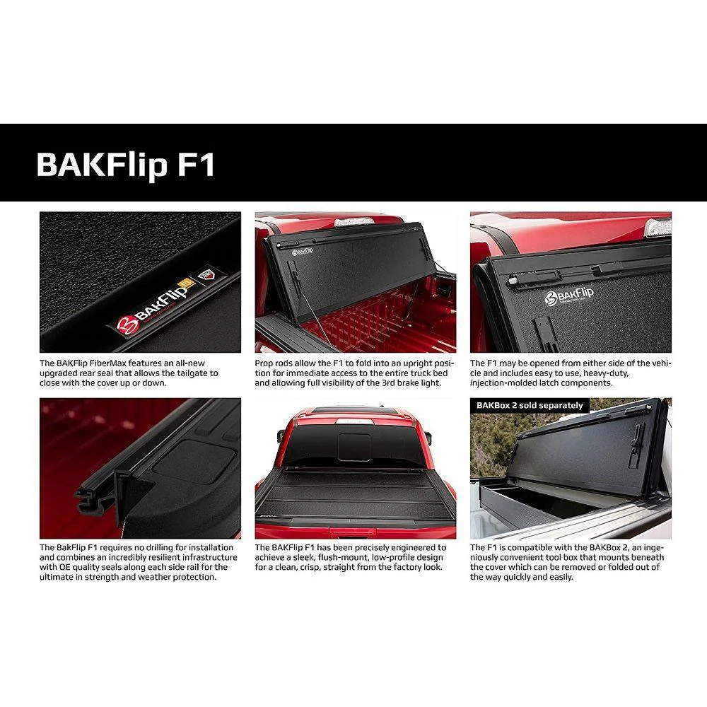 BakFlip F1 Tonneau Cover 6.6ft Bed 2015-2019 LML/L5P - Image 2