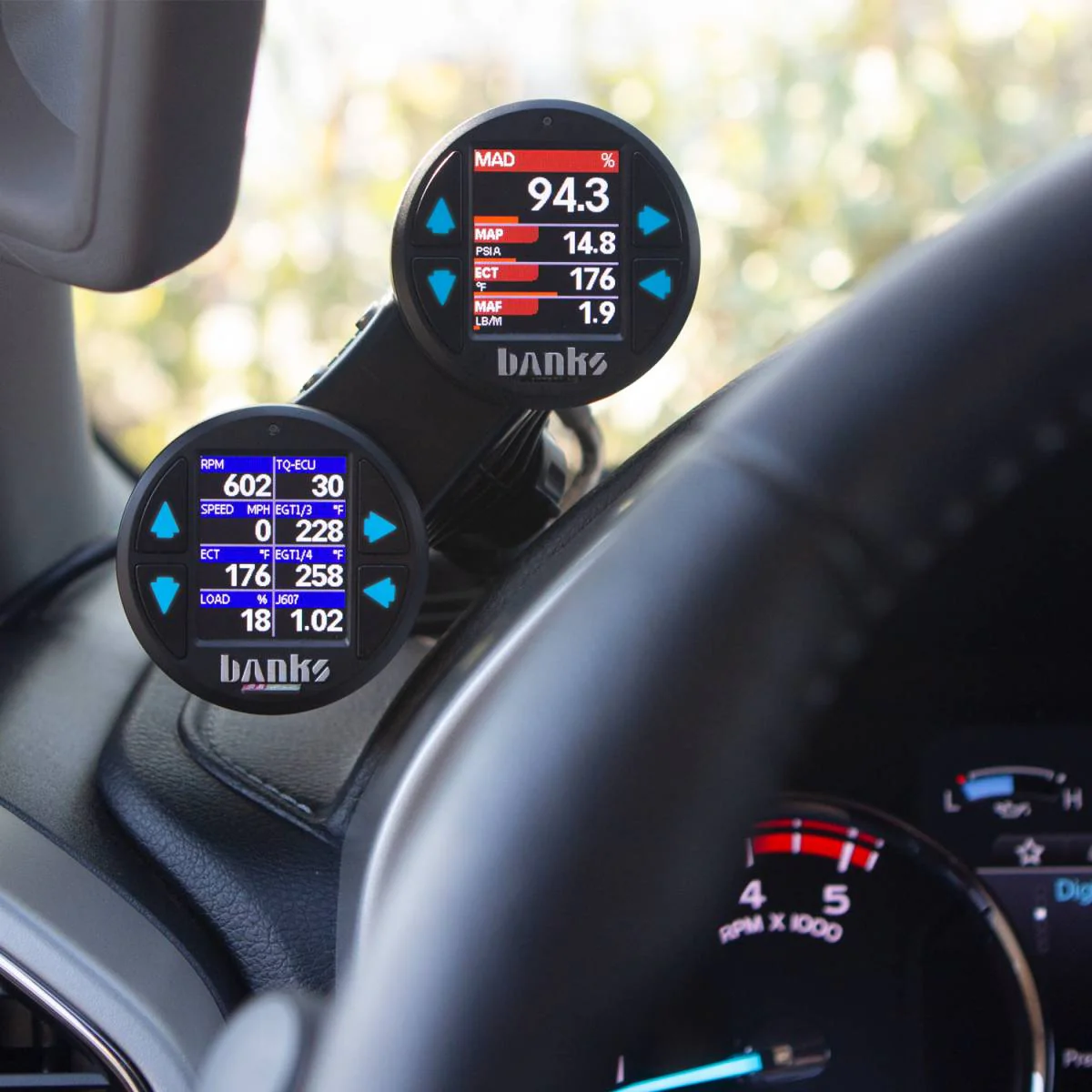 Banks Dual Gauge Pod Suction Mount - Image 4