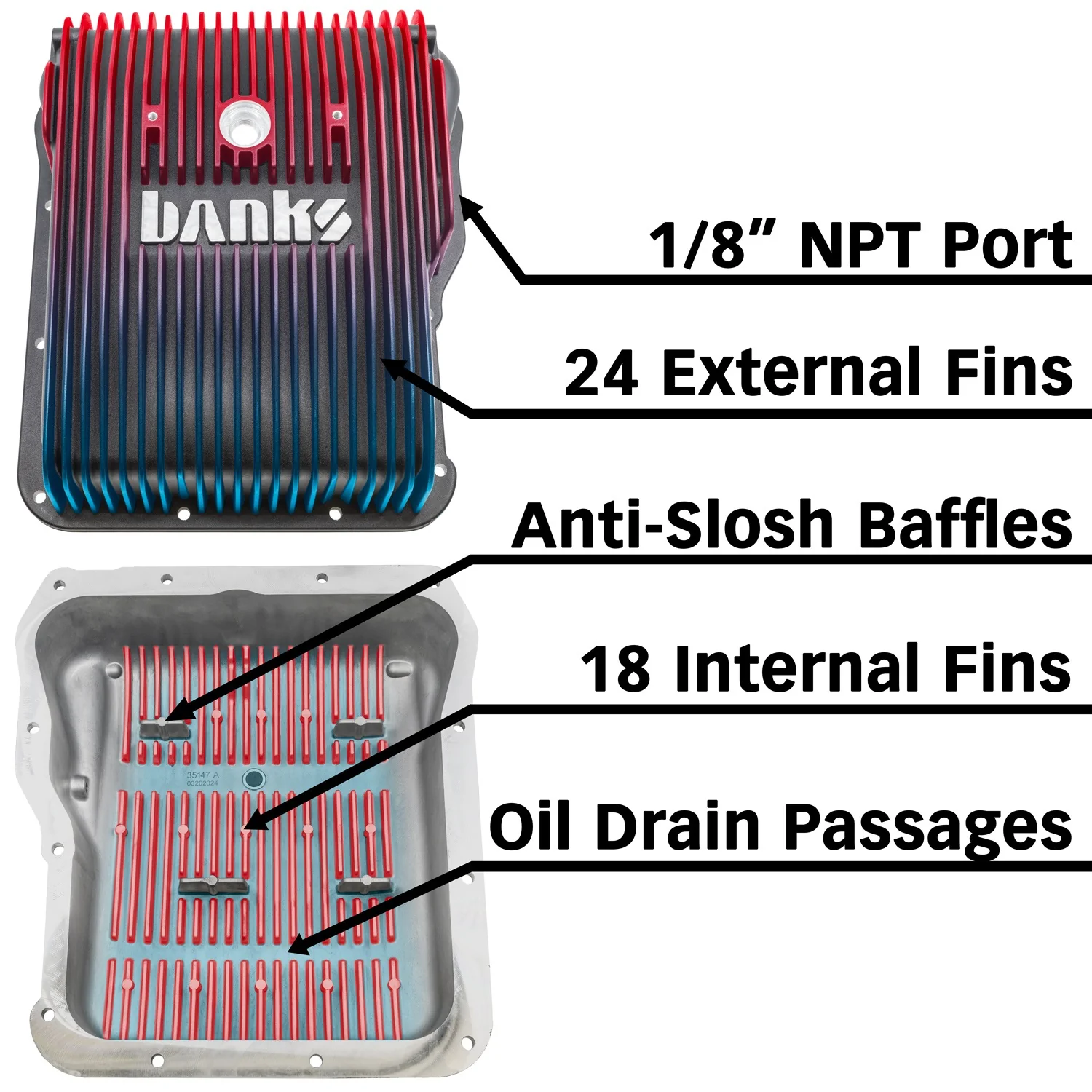 Banks Ram-Air Transmission Pan, 2001-2019 LB7/LLY/LBZ/LMM/LML/L5P - Image 5