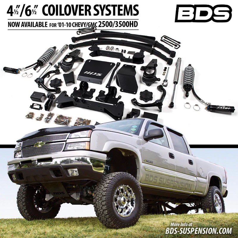 BDS 6.5" Coilover Lift Kit, 2001-2010 LB7/LLY/LBZ/LMM - Image 3