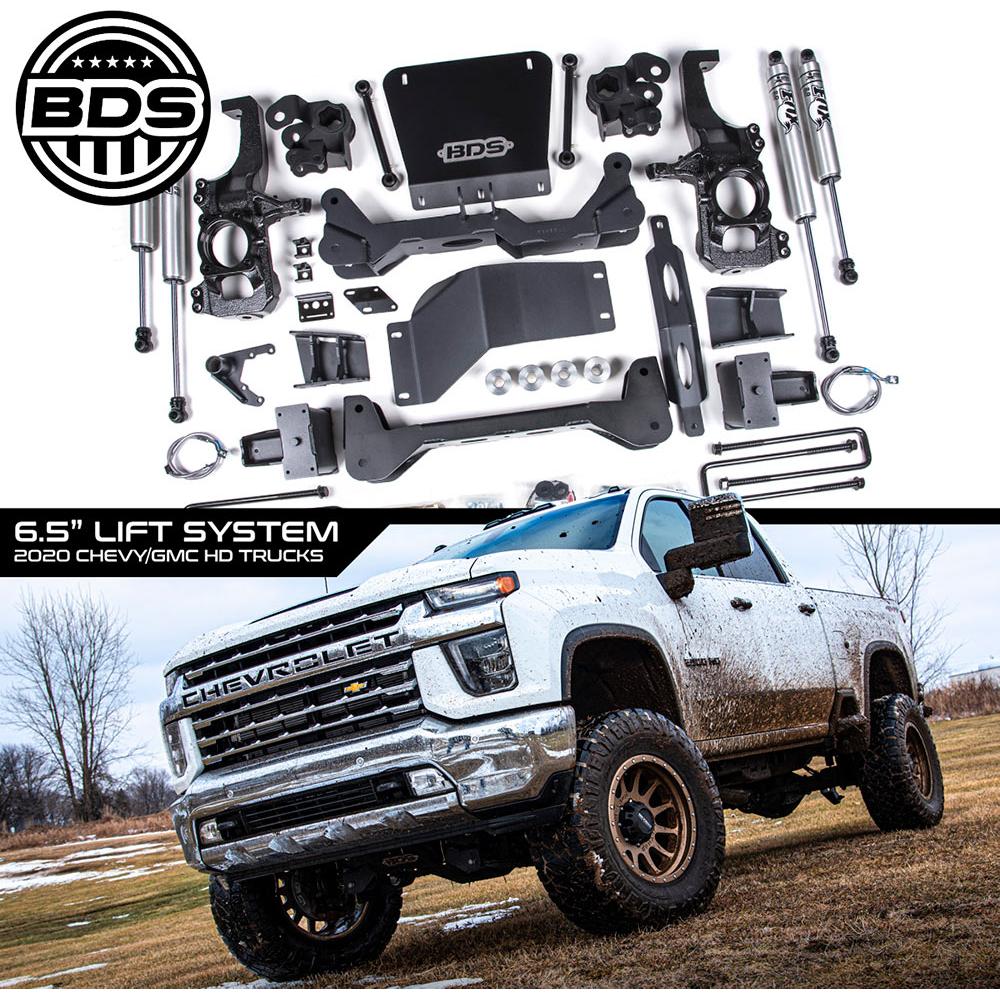 BDS 6.5" High Clearance Suspension Lift Kit Fox 2.0 Shocks, 2020-2024 L5P - Image 3
