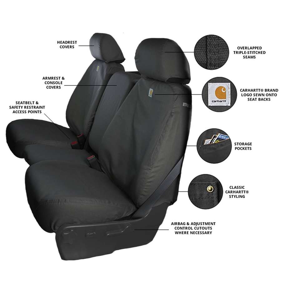 Carhartt SeatSaver Seat Covers Carhartt Gravel, 2001-2007 LB7/LLY/LBZ - Image 3