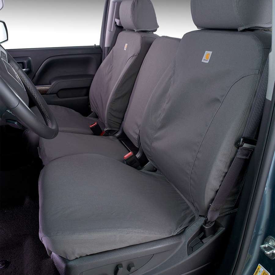 Carhartt SeatSaver Seat Covers Carhartt Gravel, 2007.5-2014 LMM/LML