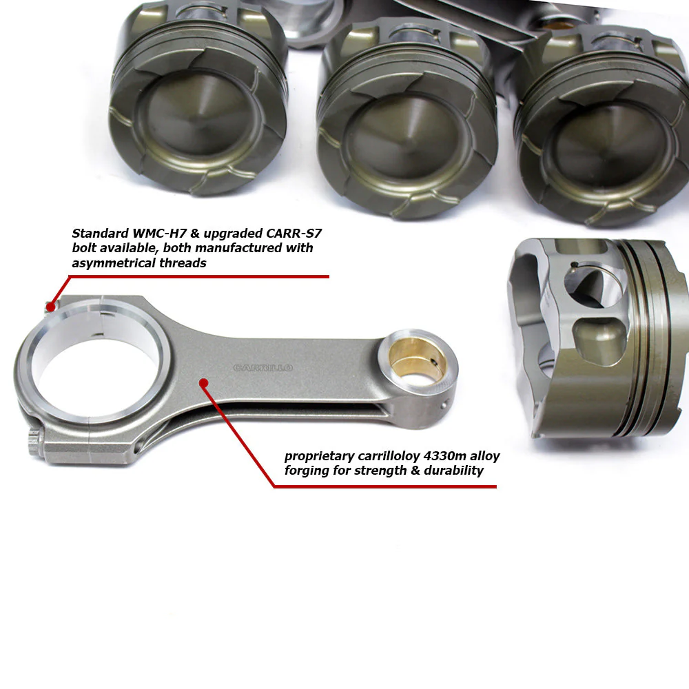Carrillo Hybrid Duramax Piston and Rod Kit, 2001-2016 LB7/LLY/LBZ/LMM/LML - Image 3