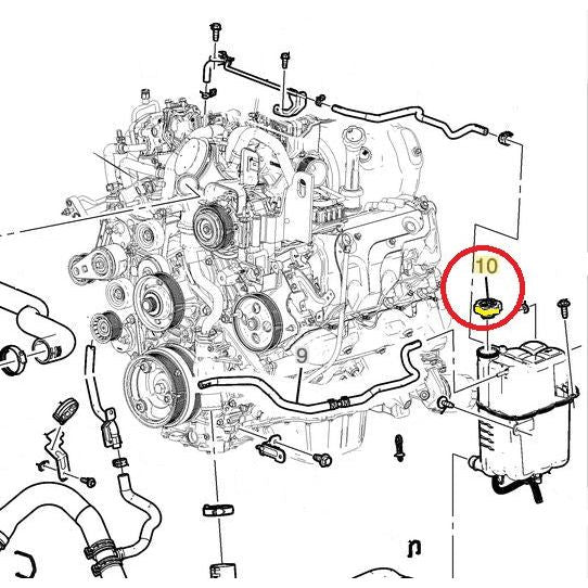Coolant Surge "Reservoir" Tank Cap, 2020-2024 L5P - Image 2