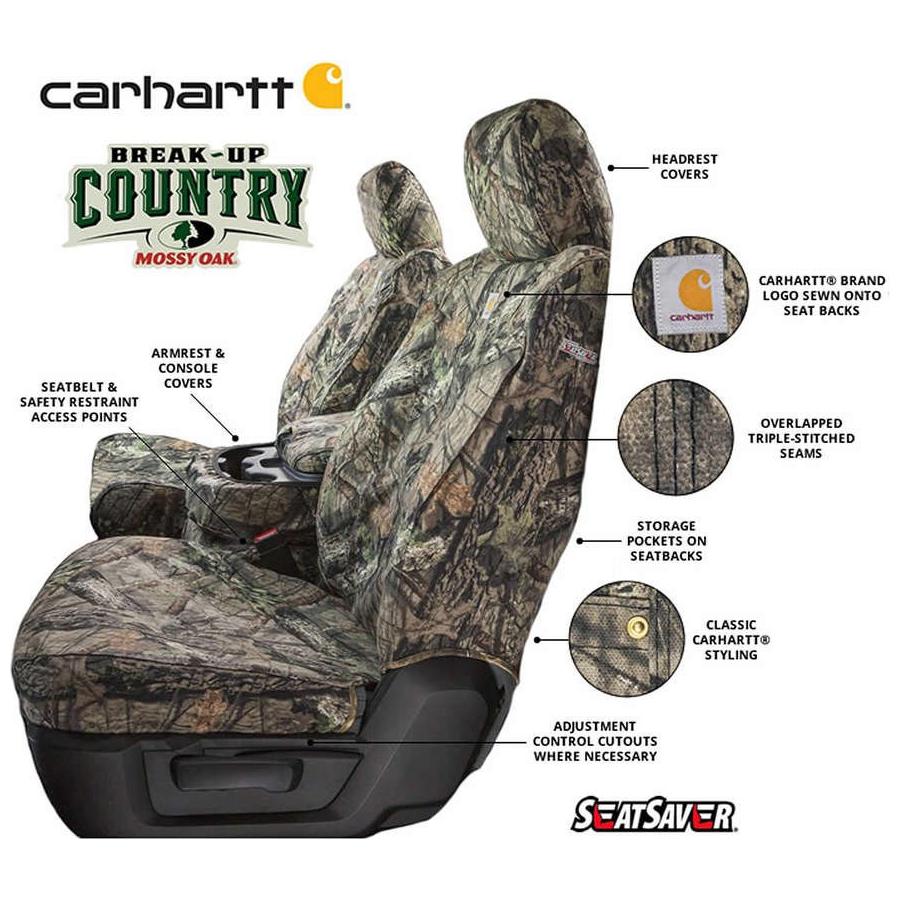 Carhartt SeatSaver Seat Covers Mossy Oak Camo, 2007.5-2014 LMM/LML - Image 3