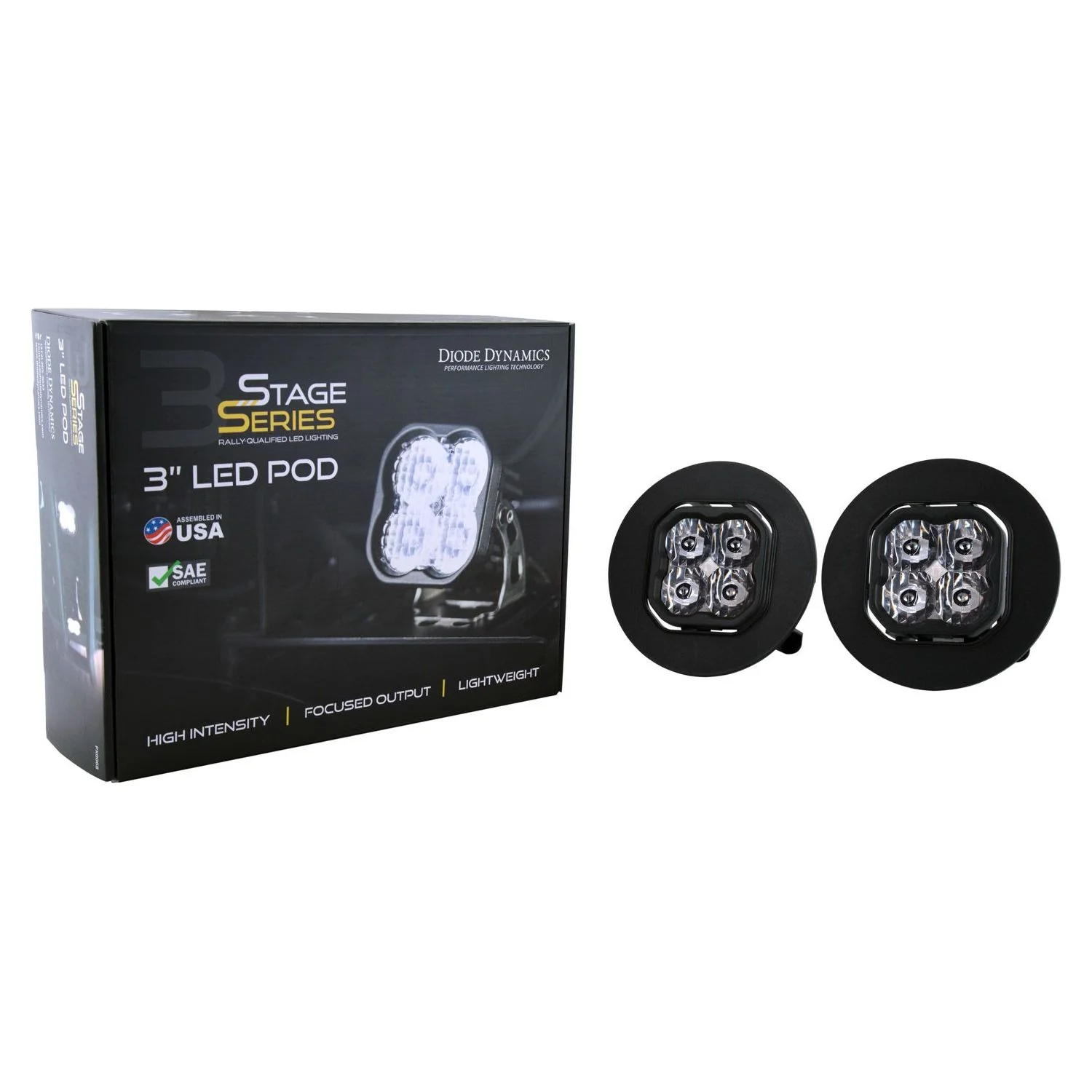 Diode Dynamics SS3 LED Fog Light Kit, 2007.5-2014 Sierra LMM/LML - Image 3