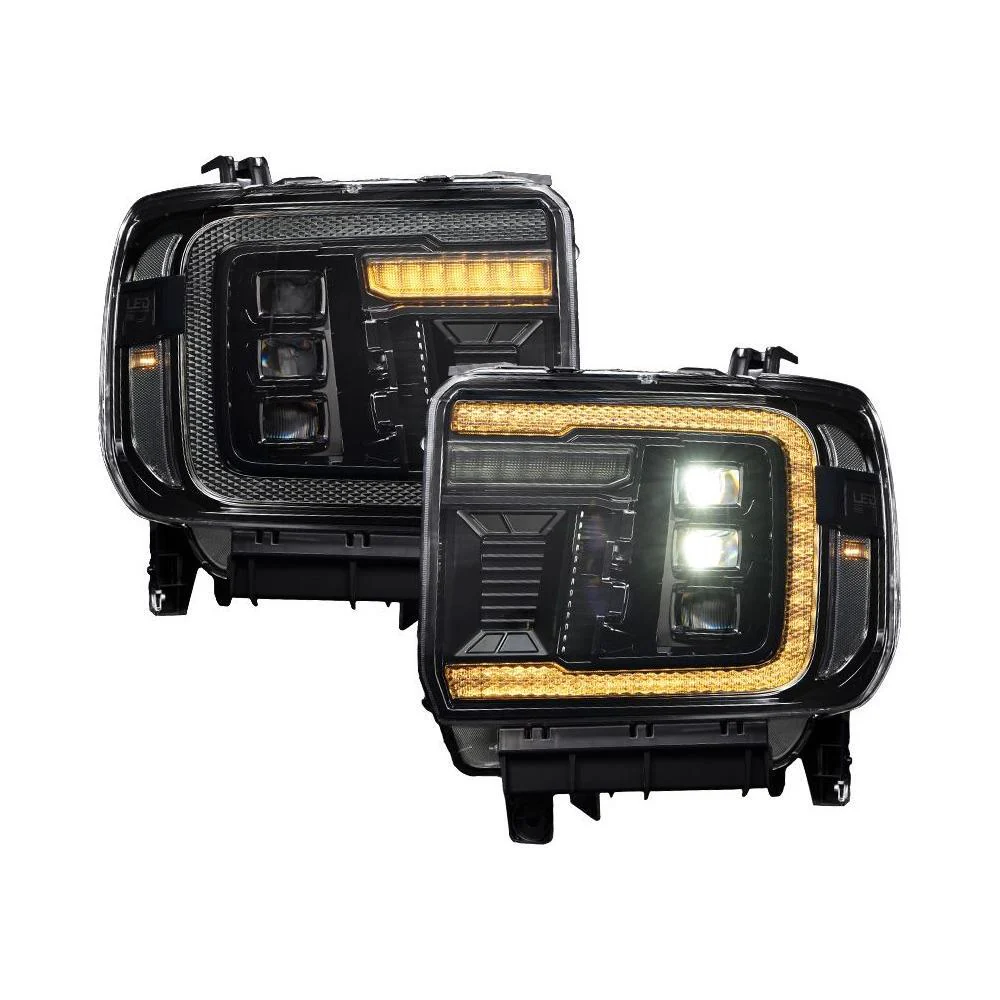 Diode LED Amber Headlights DRL, 2015-2019 Sierra LML/L5P