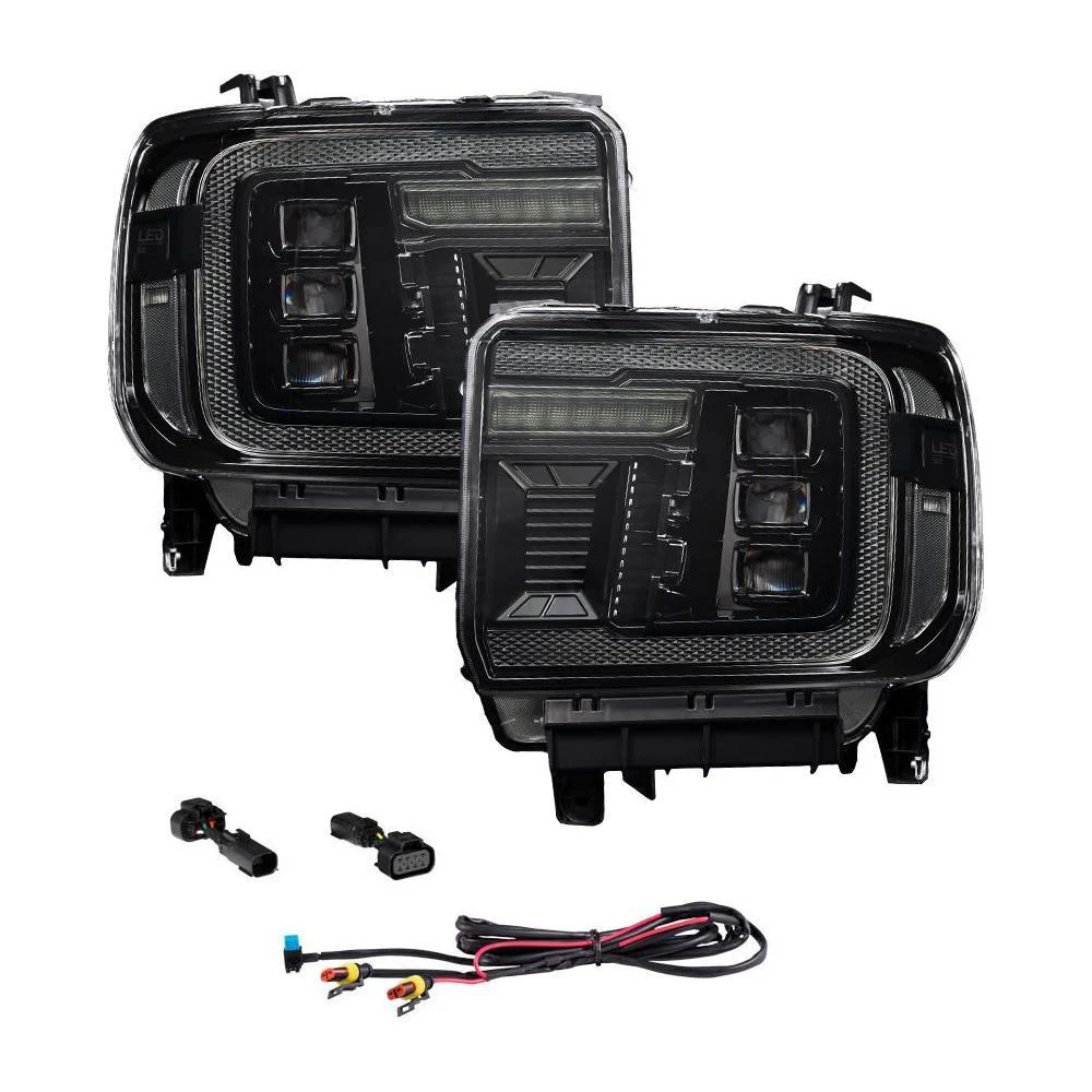 Diode LED Amber Headlights DRL, 2015-2019 Sierra LML/L5P - Image 3
