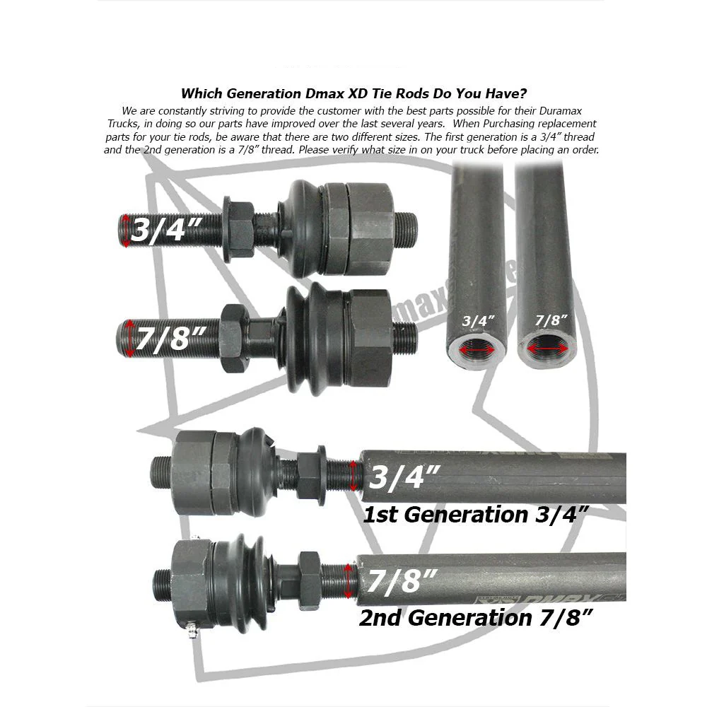 DMAX XD Inner Tie Rod, 2011-2026 LML/L5P - Image 5