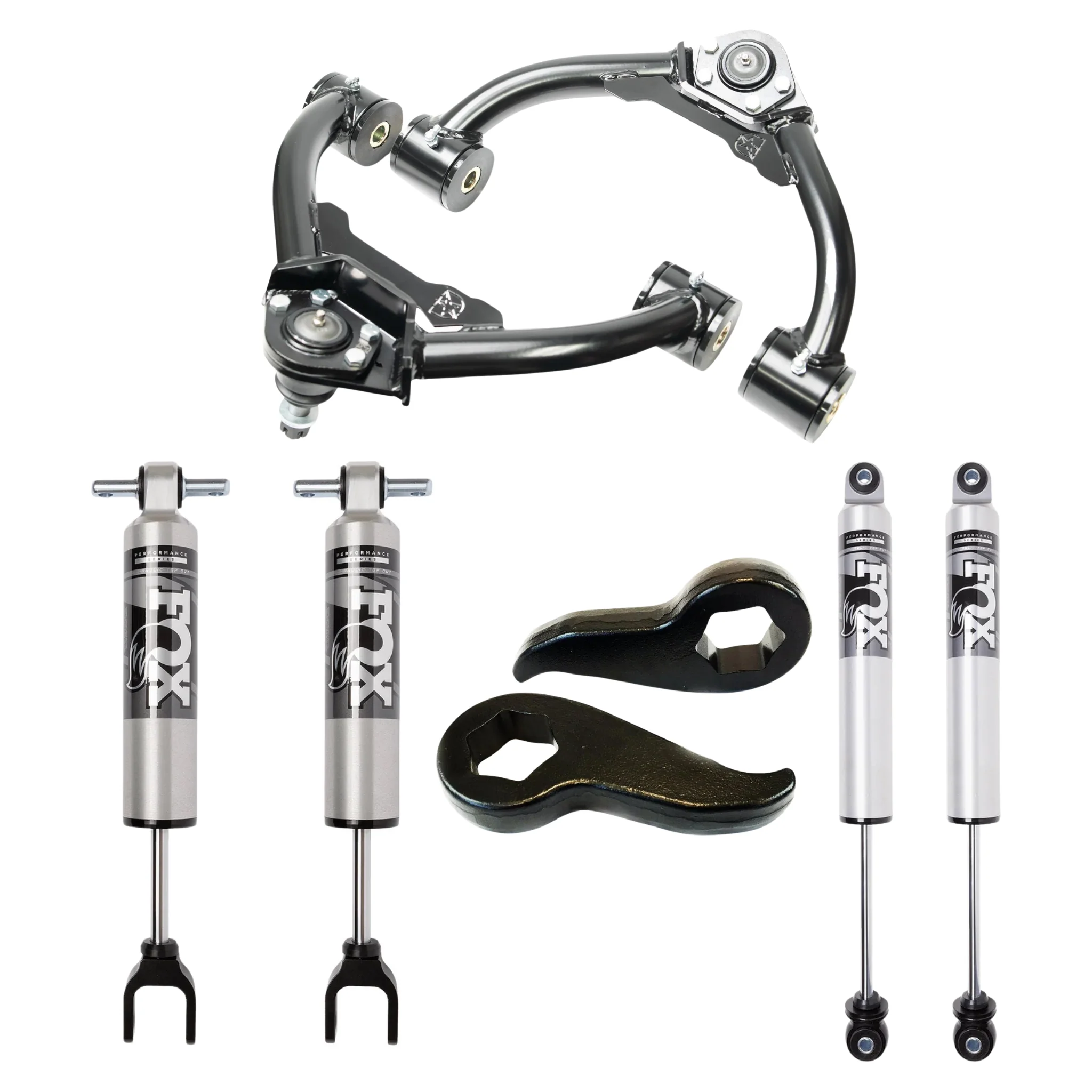DmaxStore Leveling kit with Fox 2.5 IFP HTO Shocks, 2011-2019 LML/L5P