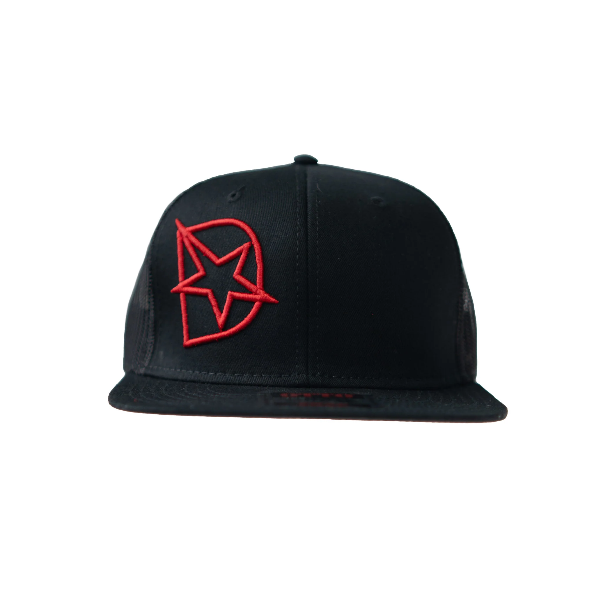 DmaxStore D-Star Snapback Hat (Red/Black) - Image 3