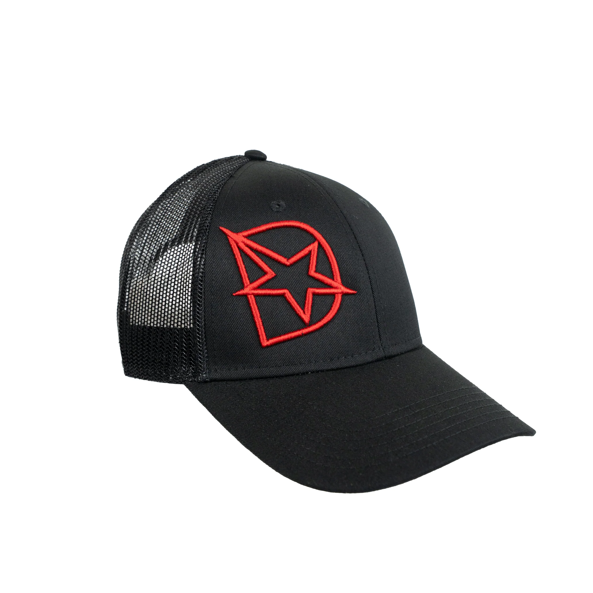 DmaxStore D-Star Snapback Hat (Red/Black) - Image 6