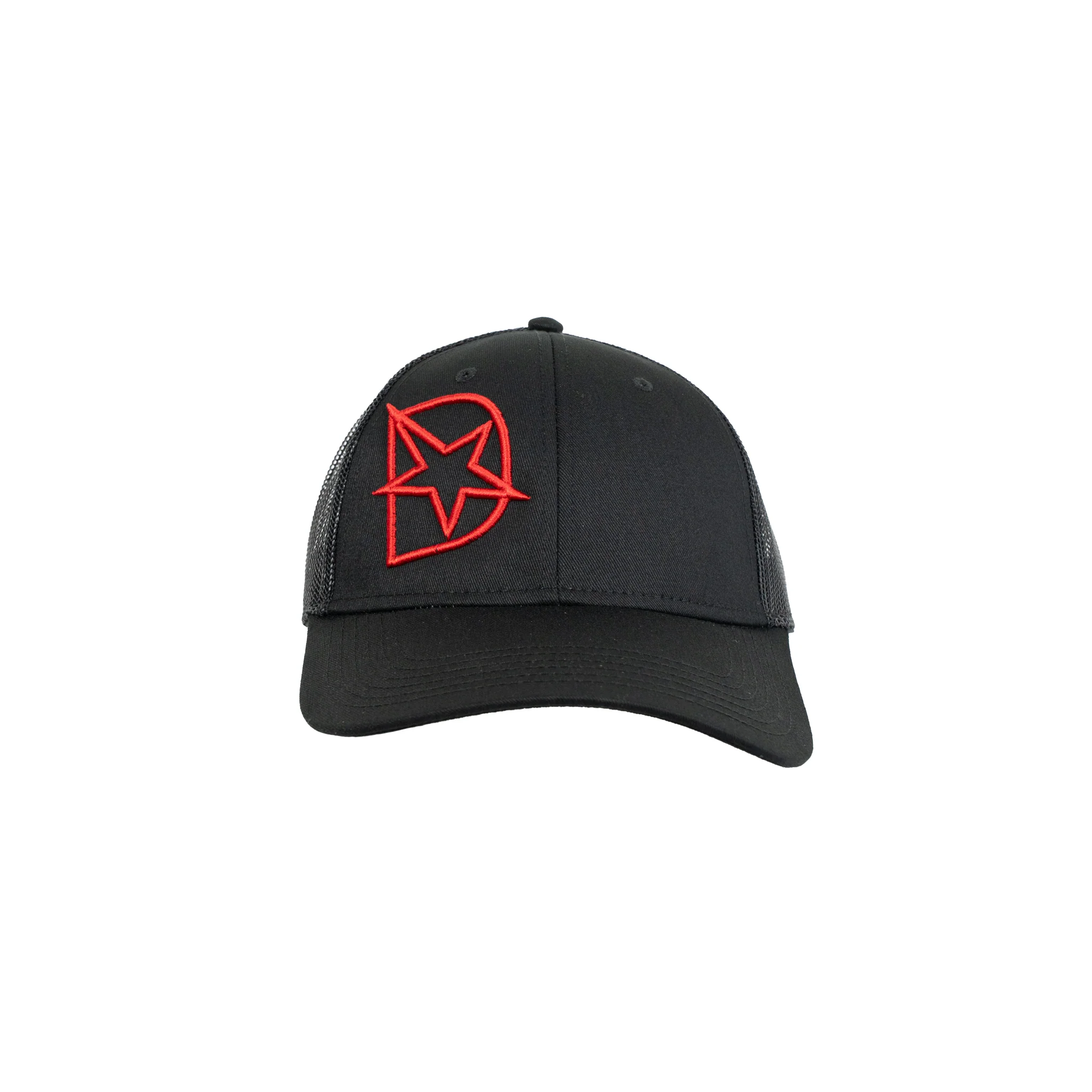 DmaxStore D-Star Snapback Hat (Red/Black) - Image 7