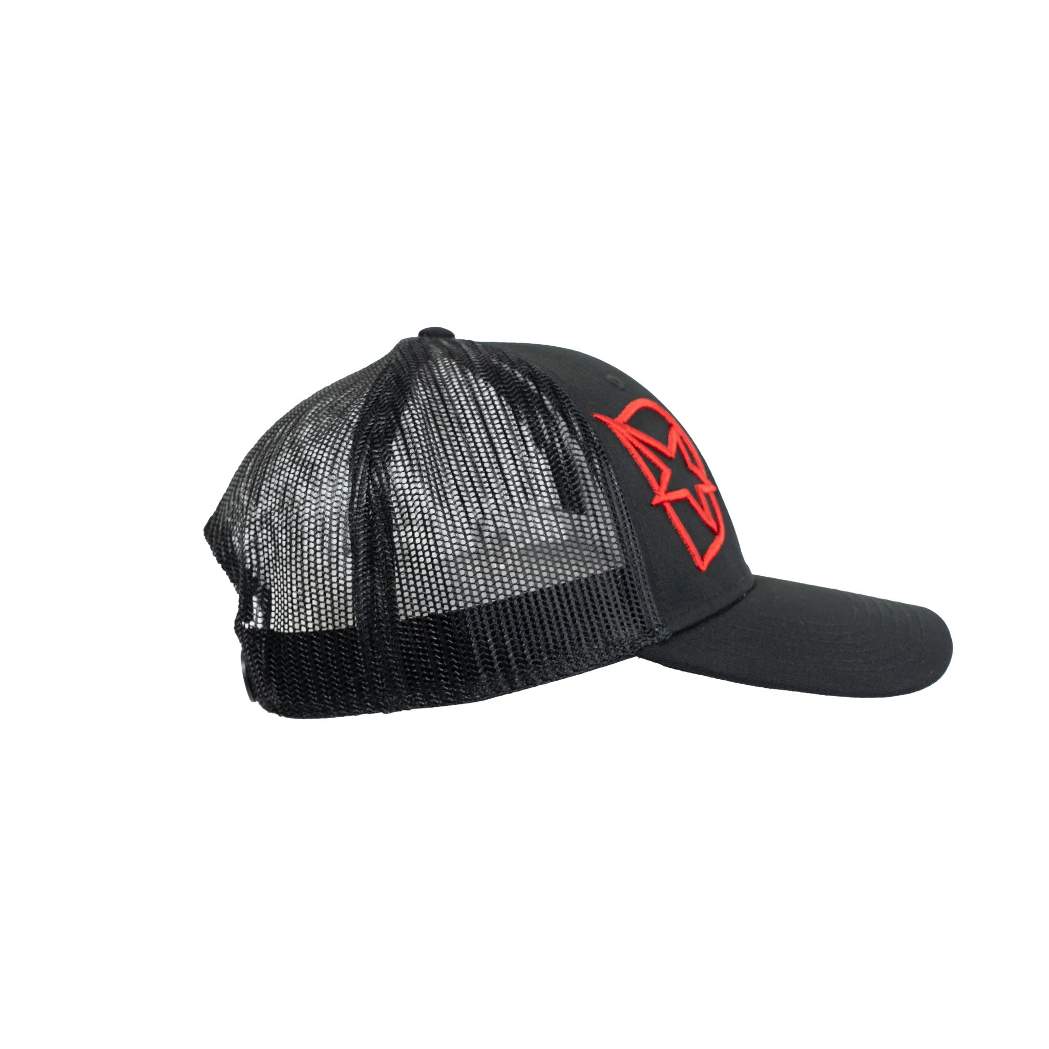 DmaxStore D-Star Snapback Hat (Red/Black) - Image 8