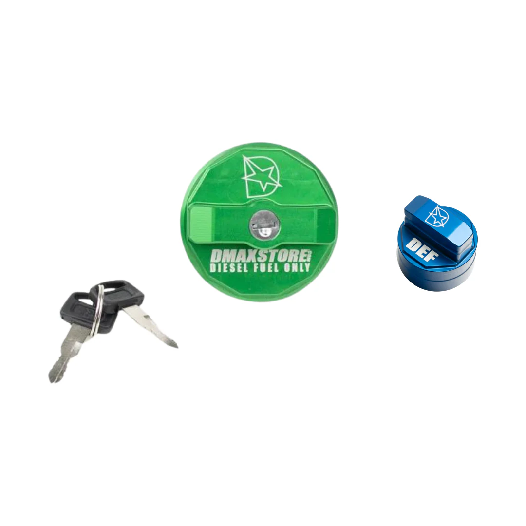 DmaxStore Billet Locking Fuel & DEF Cap Bundle, 2020-2026 L5P