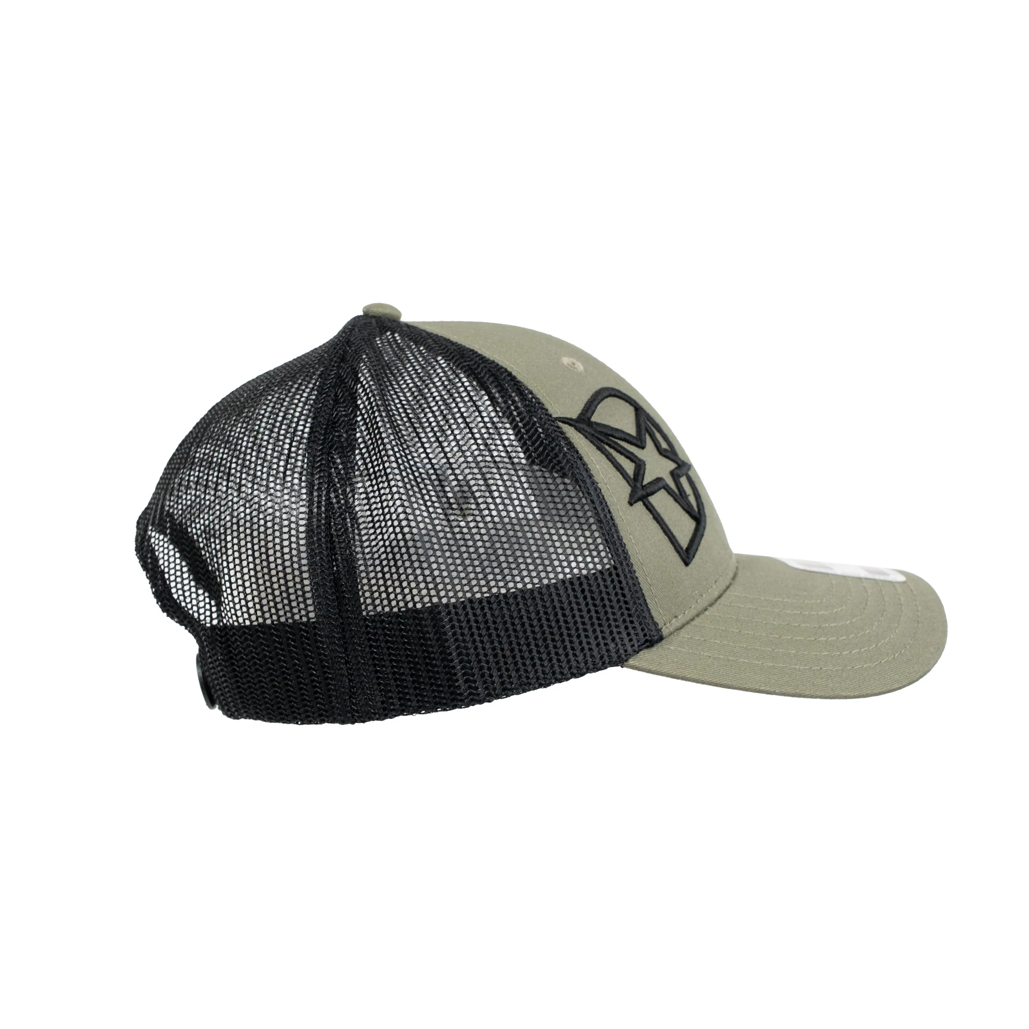 DmaxStore D-Star Snapback Hat (Black/Olive) - Image 2