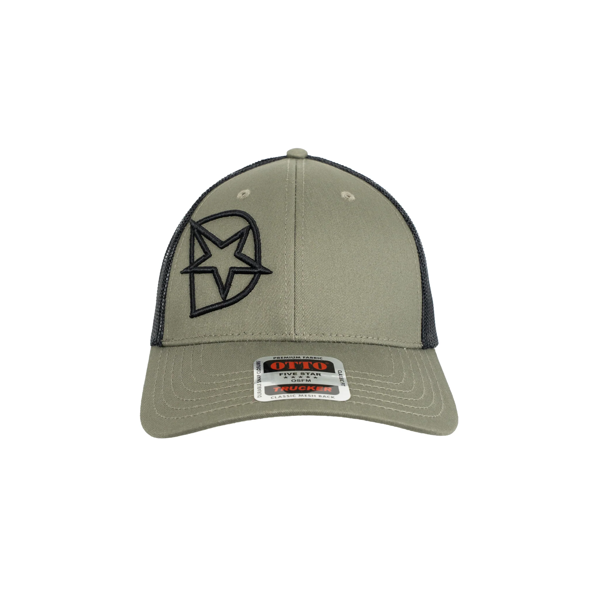 DmaxStore D-Star Snapback Hat (Black/Olive) - Image 3