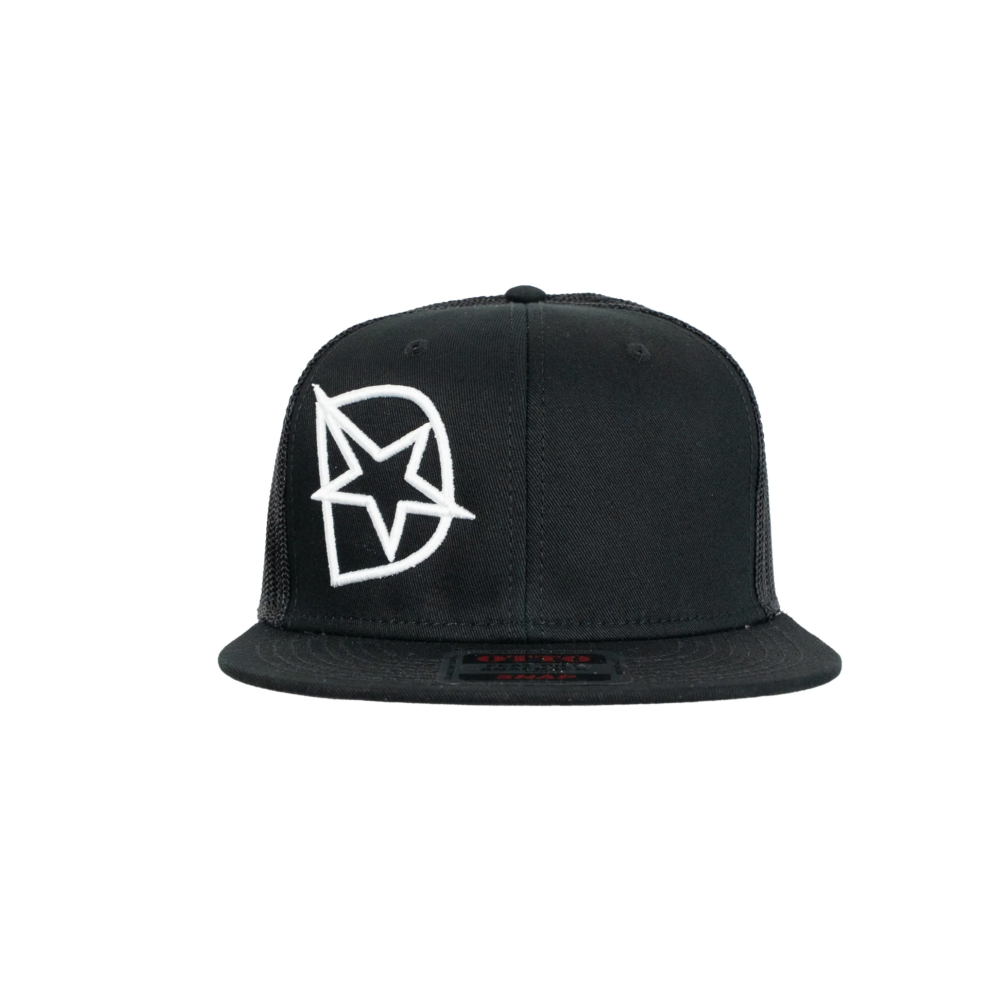 DmaxStore D-Star Snapback Hat (White/Black) - Image 3
