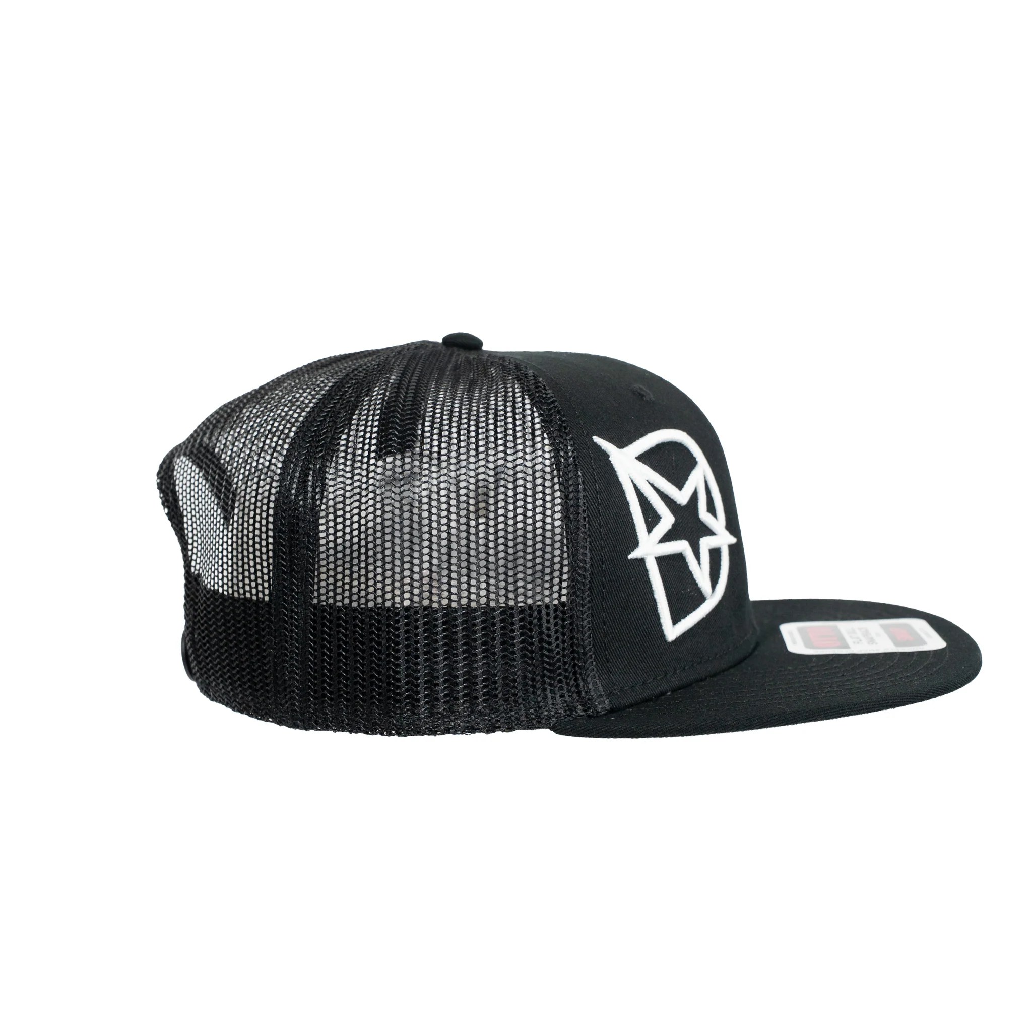 DmaxStore D-Star Snapback Hat (White/Black) - Image 4
