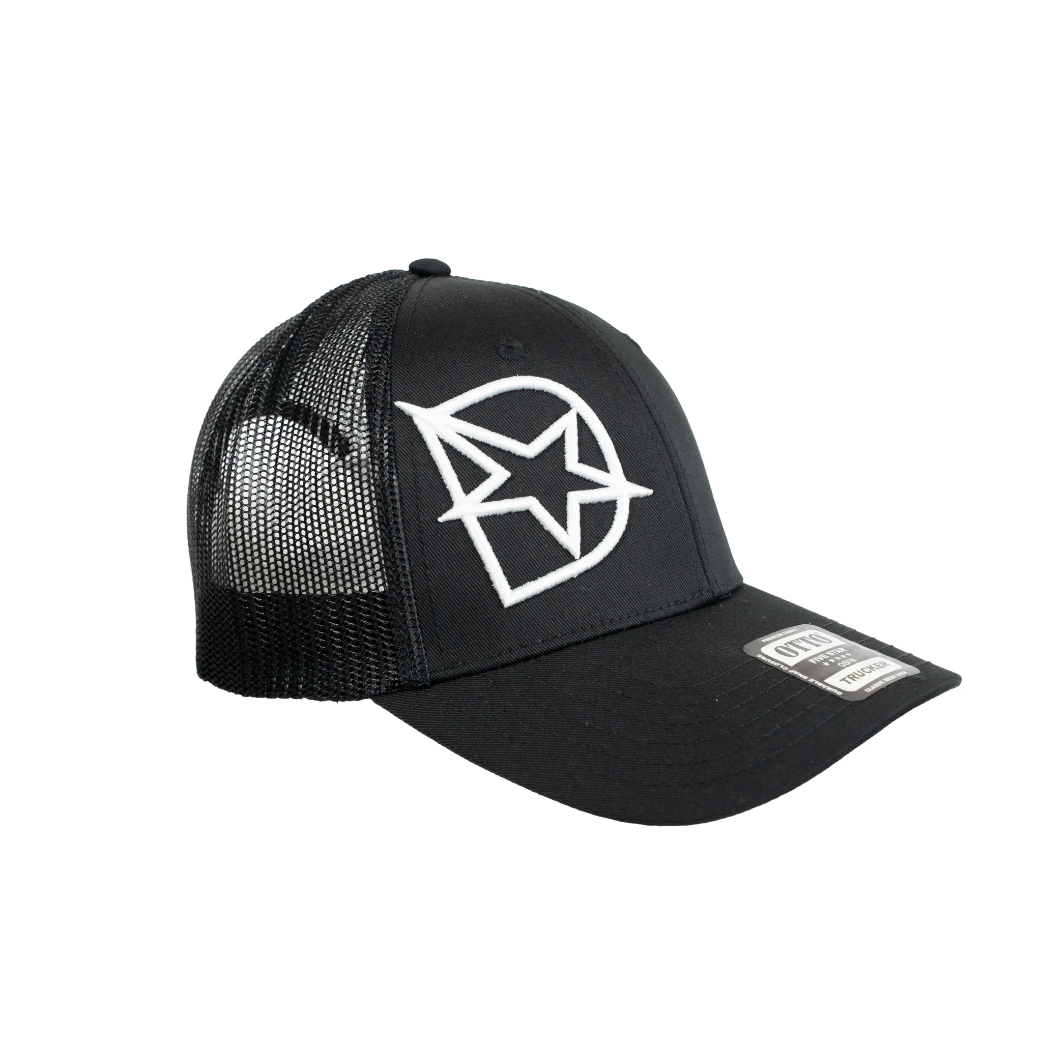 DmaxStore D-Star Snapback Hat (White/Black) - Image 5