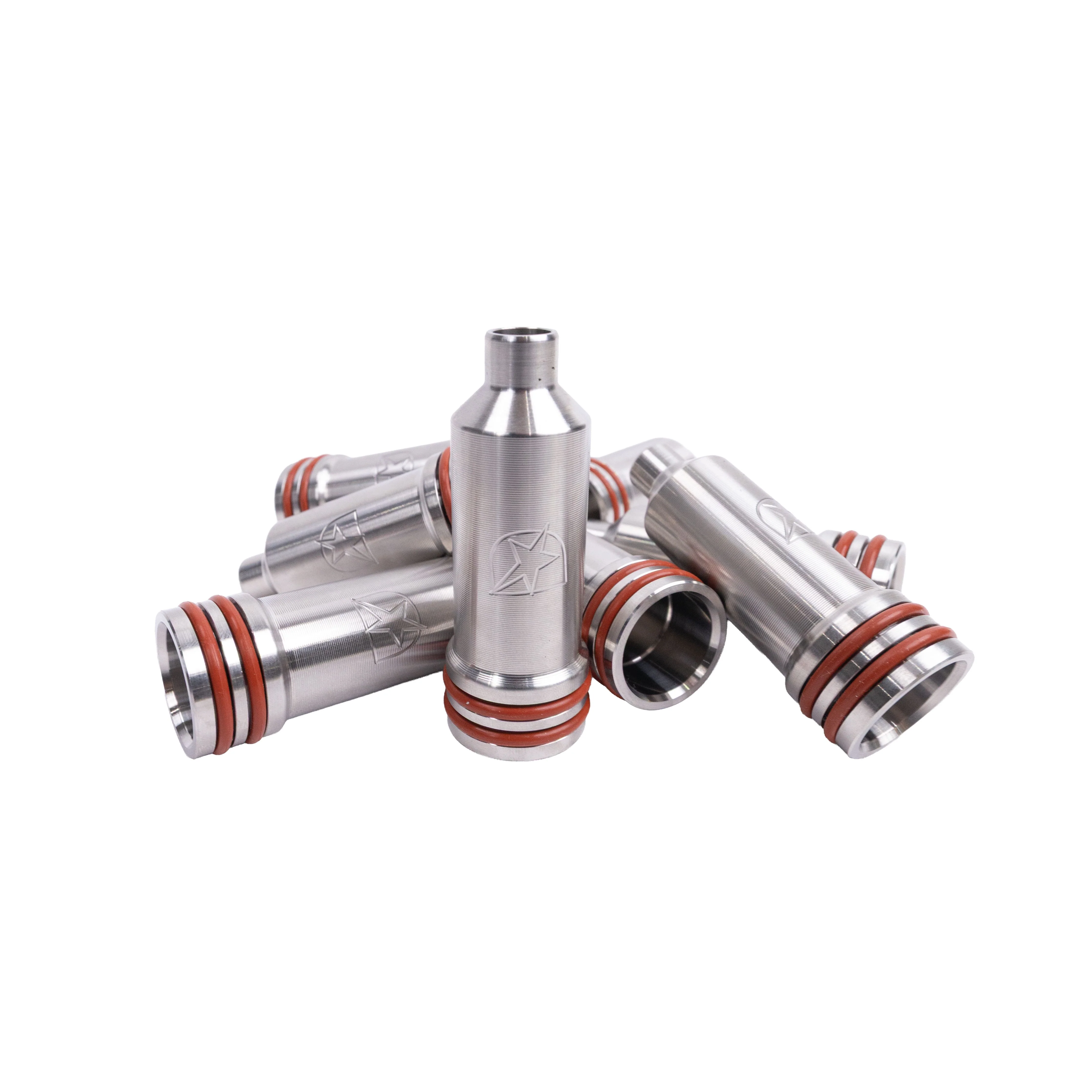 DmaxStore Stainless Steel Injector Cup Set, 2001-2004 LB7