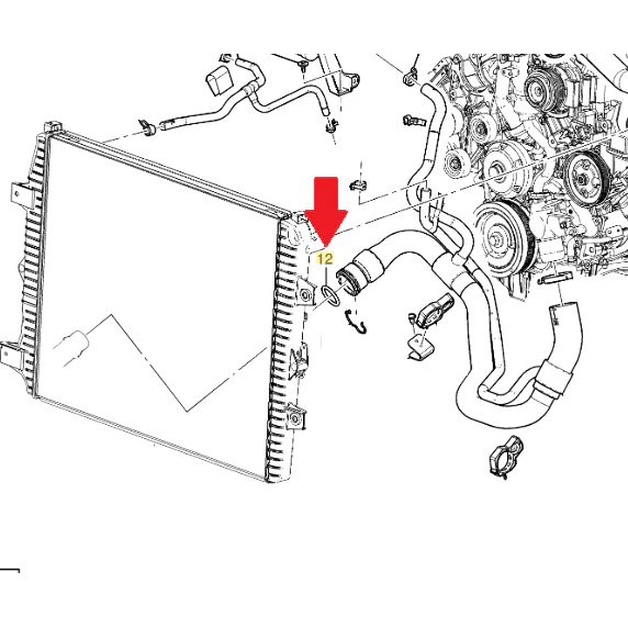 DmaxStore Lower Radiator Hose O-Ring, 2011-2016 LML - Image 2