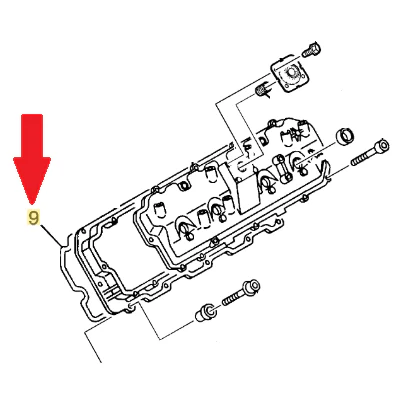 DmaxStore Lower Valve Cover Gasket, 2001-2004 LB7 - Image 2