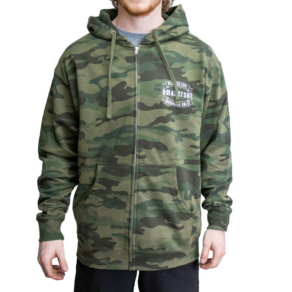 DmaxStore Midweight Camo Zip-Up Hoodie - Image 2