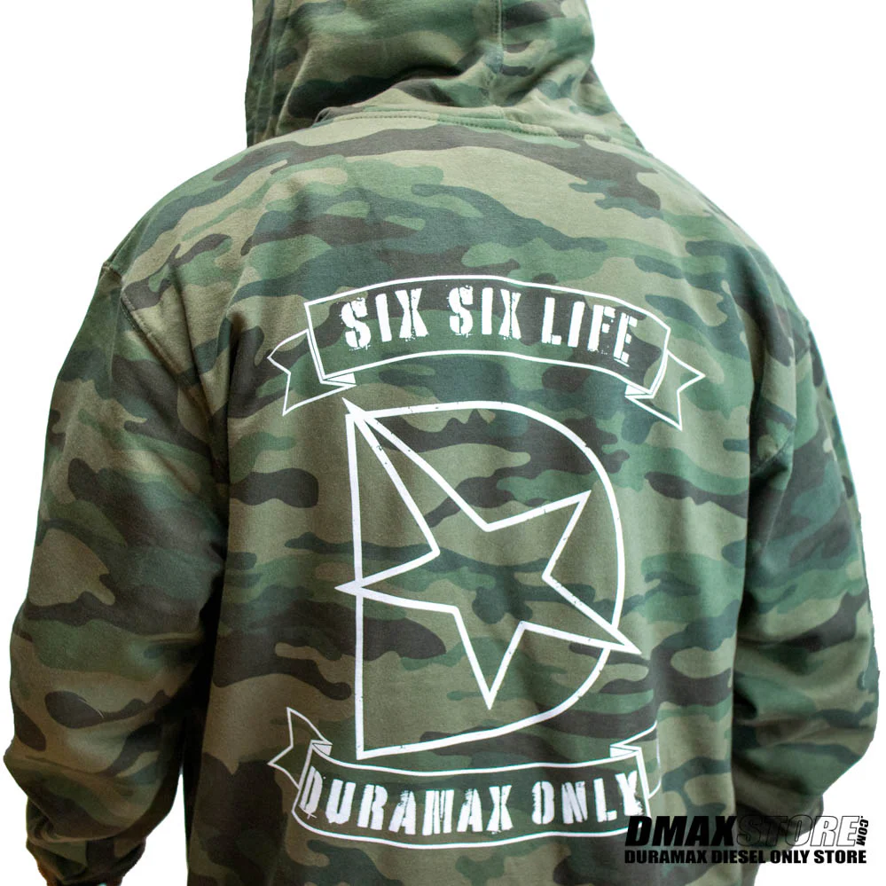 DmaxStore Midweight Camo Zip-Up Hoodie - Image 3