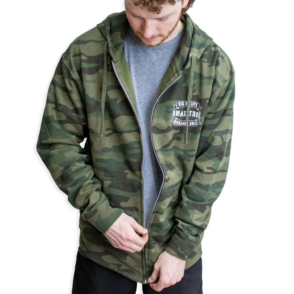 DmaxStore Midweight Camo Zip-Up Hoodie - Image 4