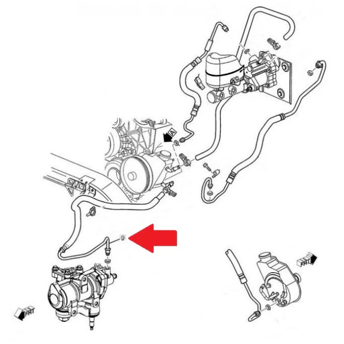 DmaxStore Power Steering Gear Outlet Line, 2006-2007 LBZ - Image 6