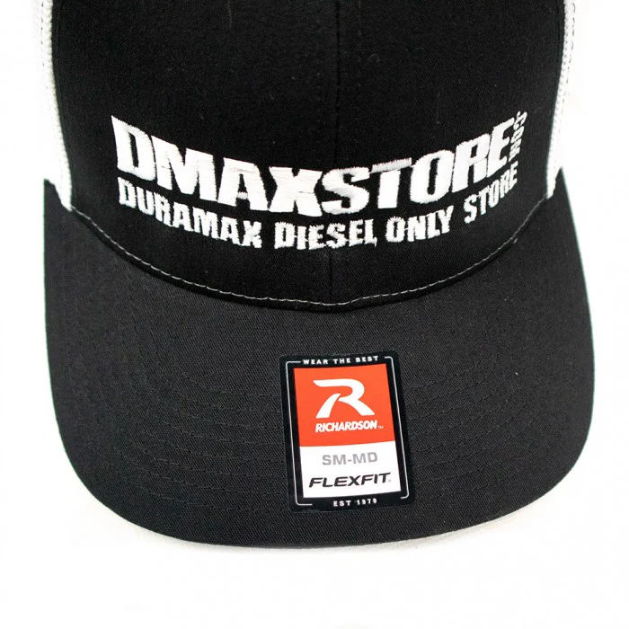 DmaxStore R-Flex Trucker Hat (Black-White) - Image 3