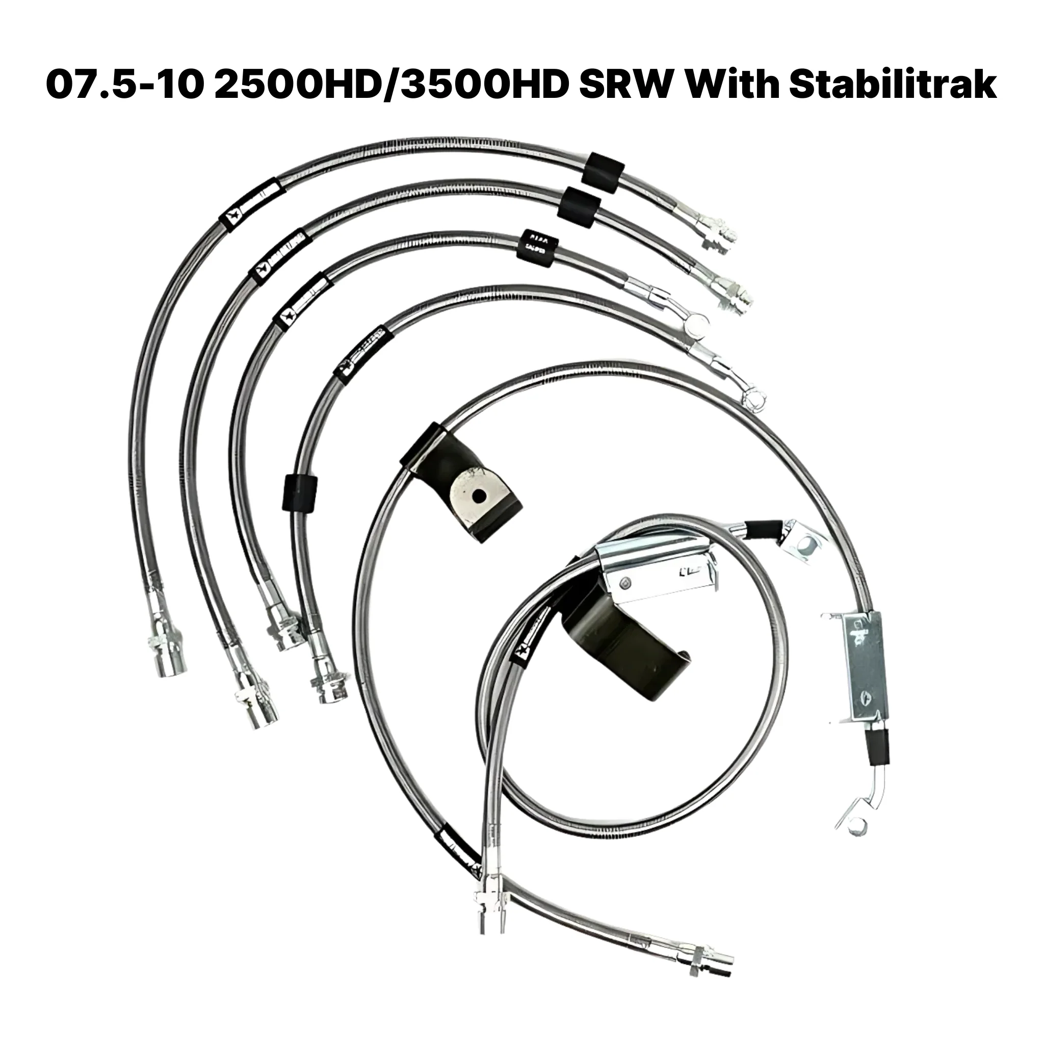 DmaxStore Stainless Steel Brake Lines, 2007.5-2010 LMM Single Rear Wheel - Image 3