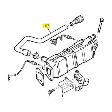 EGR Cooler to Heater Core Hose, 2007.5-2010 LMM - Image 2