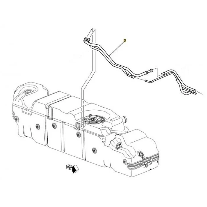 Fuel Tank Feed Hose, 2004.5-2007 LLY/LBZ - Image 2