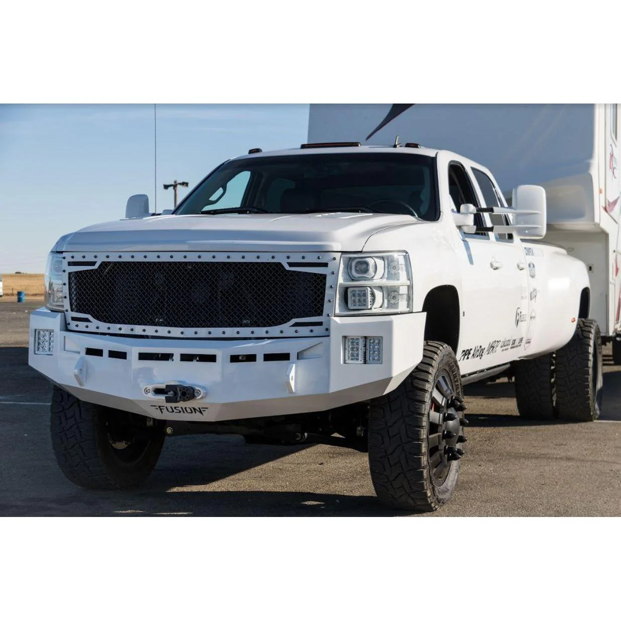Fusion HD Front Bumper, 2007.5-2010 Silverado LMM - Image 4