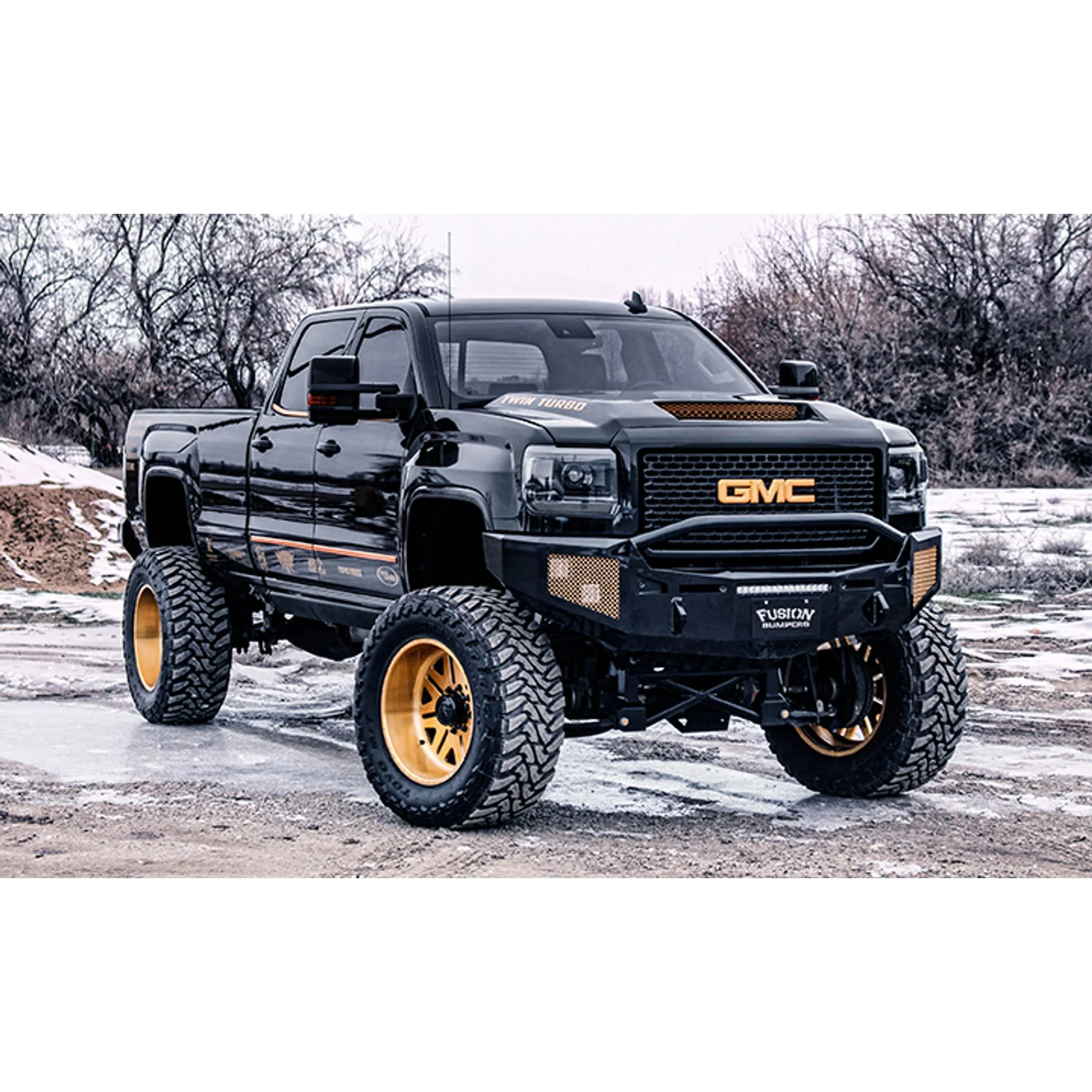Fusion Gladiator Series Front Bumper, 2015-2019 Sierra LML/L5P - Image 4