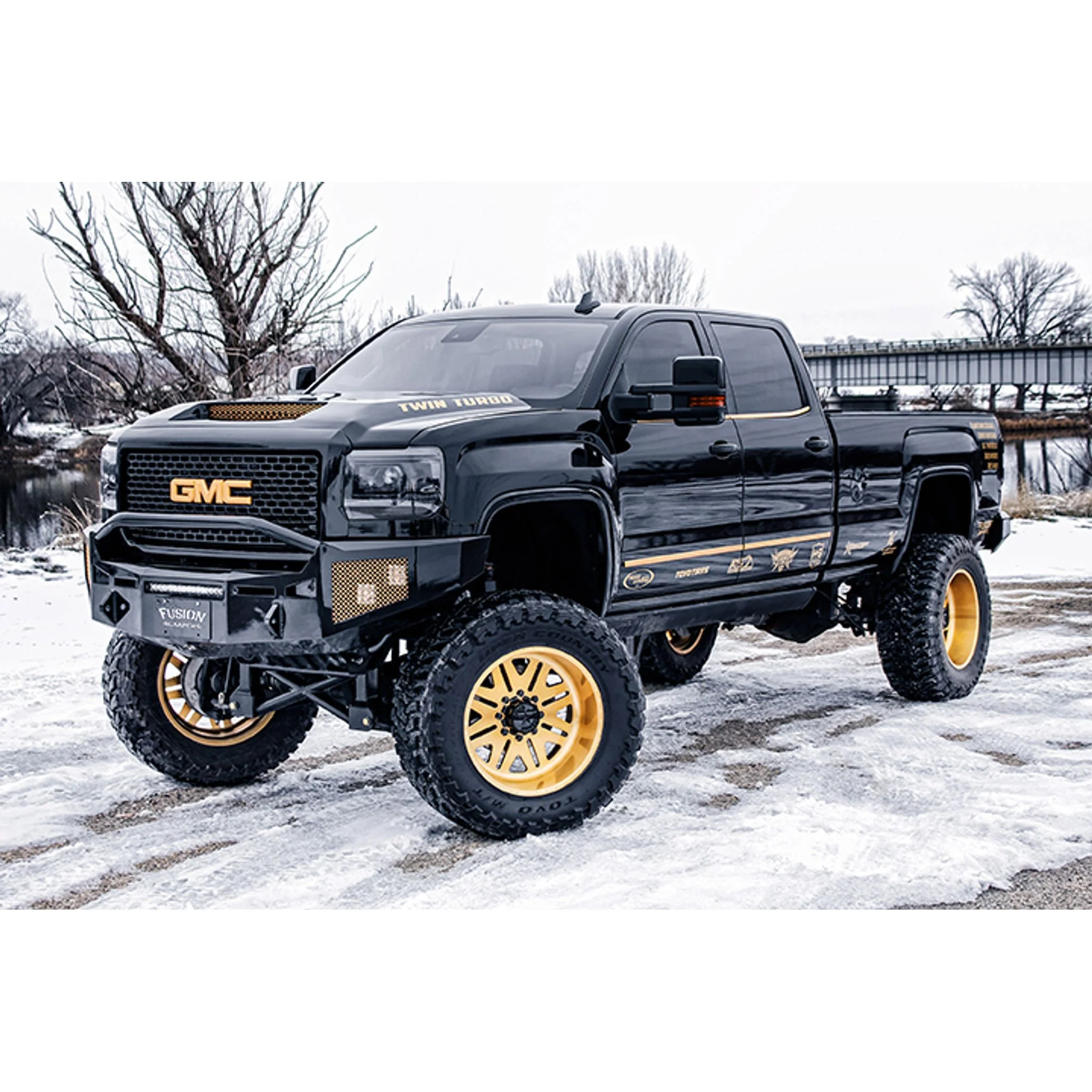 Fusion Gladiator Series Front Bumper, 2015-2019 Sierra LML/L5P - Image 7
