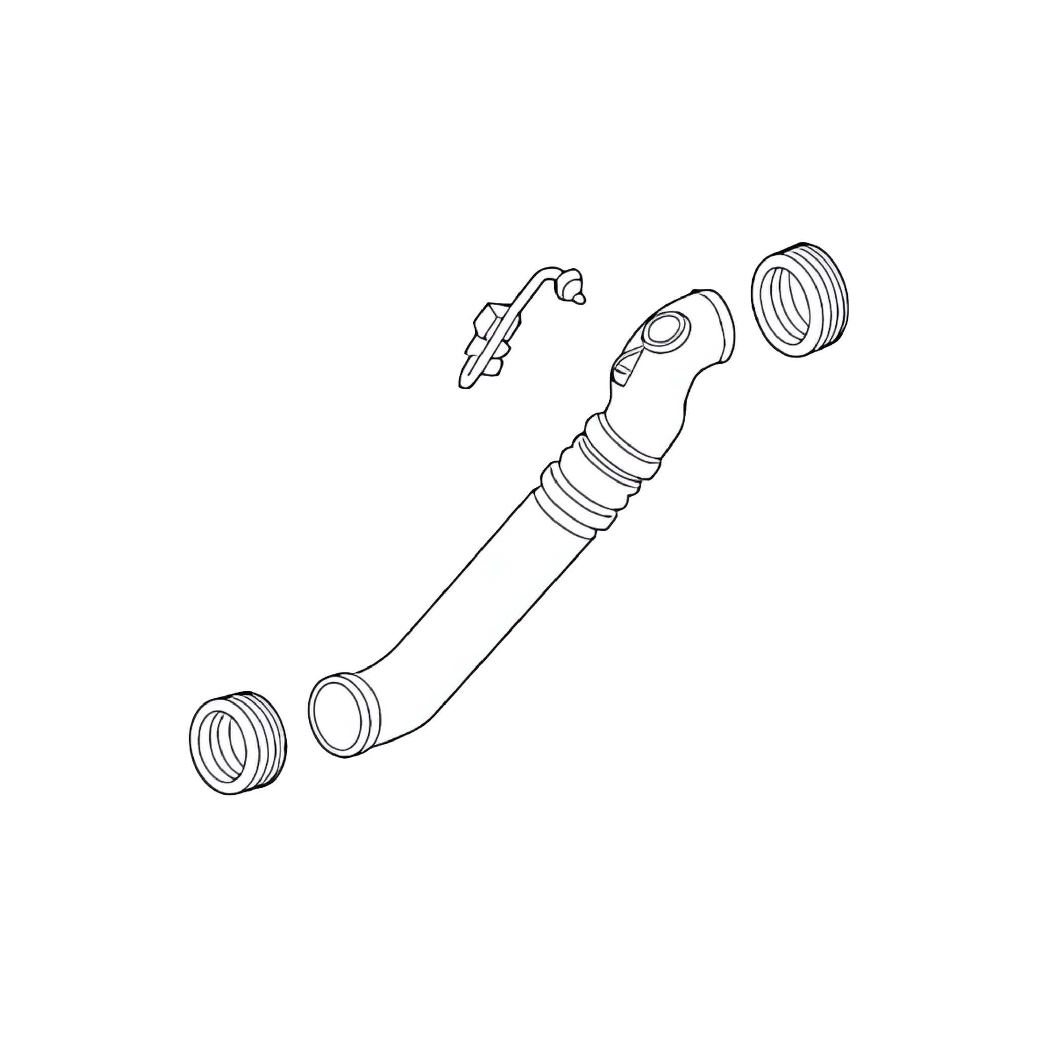 GM Cold Side Boost Tube with O-Rings, 2011-2016 LML - Image 2
